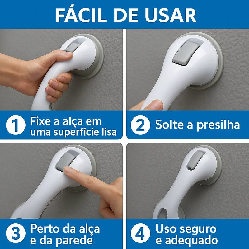Barra de Apoio Portátil para Banheiro - Tá na Mão