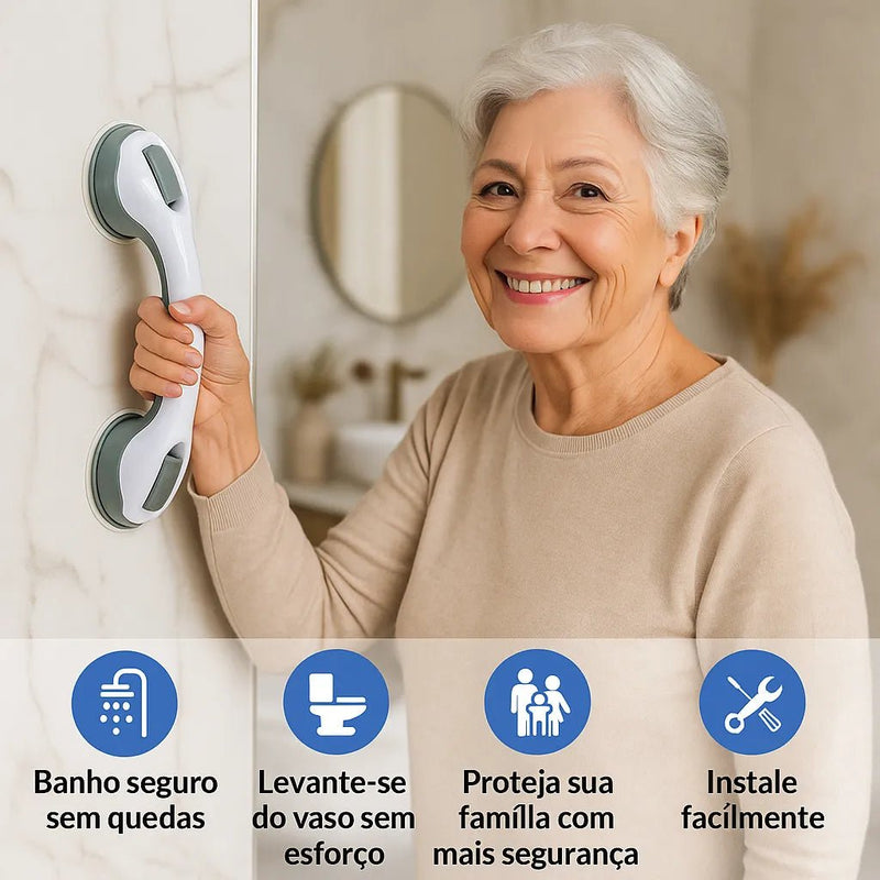 Barra de Apoio Portátil para Banheiro - Tá na Mão