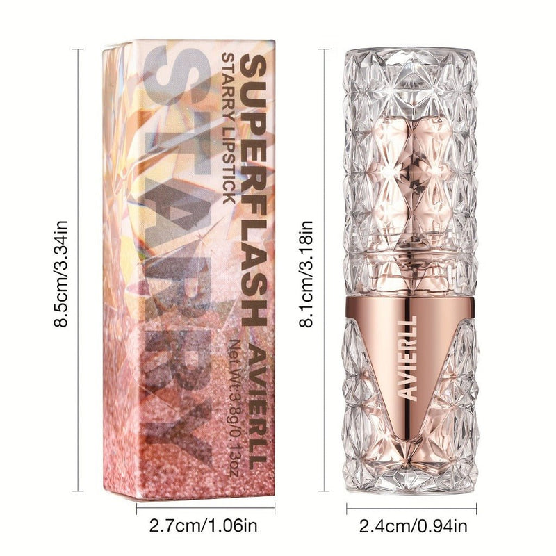 Batom Brilho Fino - Glitter Aura - Beleza Duradoura e Macia - Tá na Mão