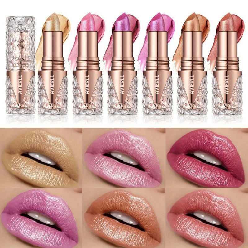 Batom Brilho Fino - Glitter Aura - Beleza Duradoura e Macia - Tá na Mão