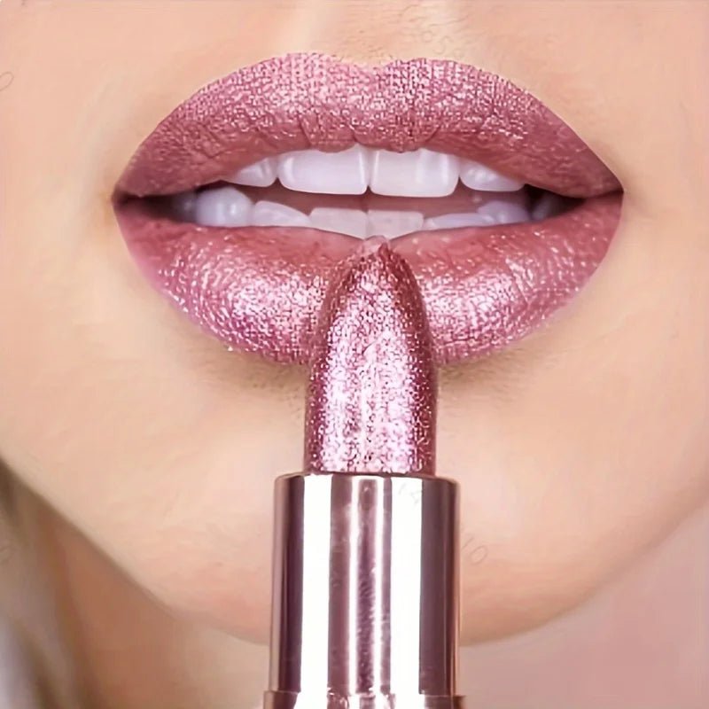 Batom com Glitter: Hydrating Shine - Glitter LipStick - Tá na Mão
