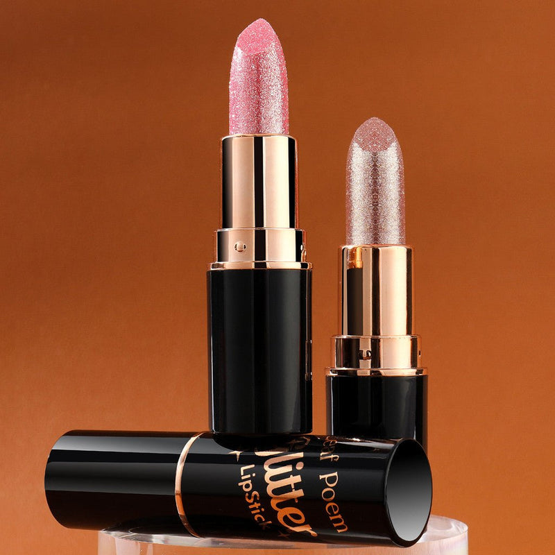Batom com Glitter: Hydrating Shine - Glitter LipStick - Tá na Mão