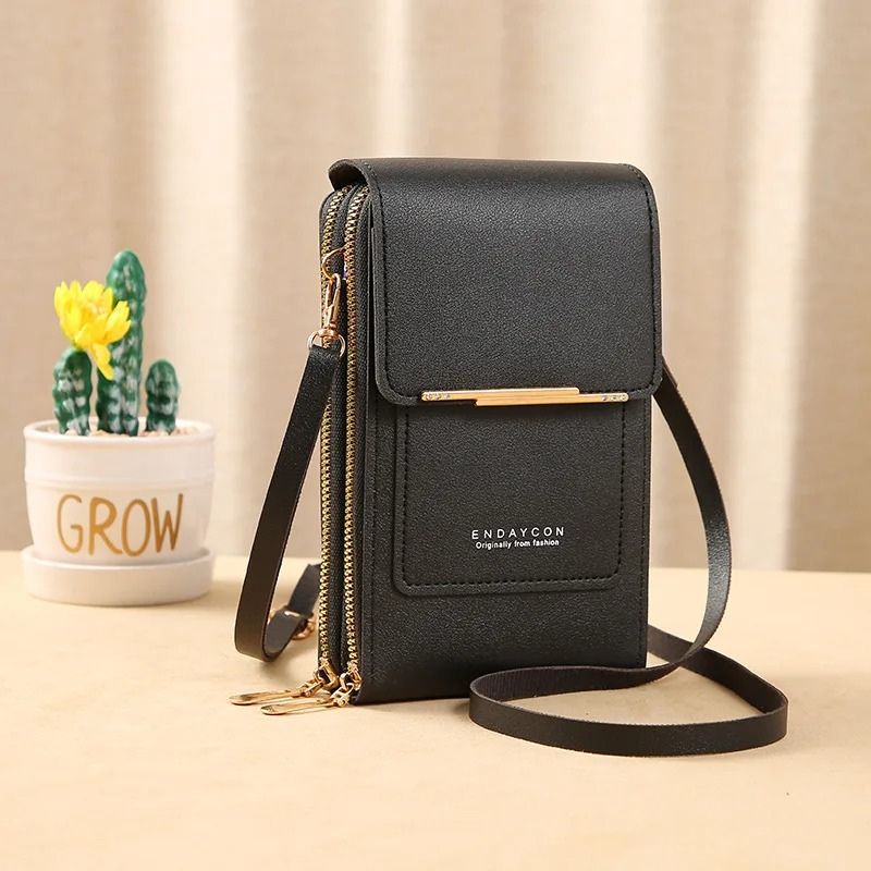Bolsa Feminina de Ombro Compacta Touch - RFID Anti - furto - Tá na Mão