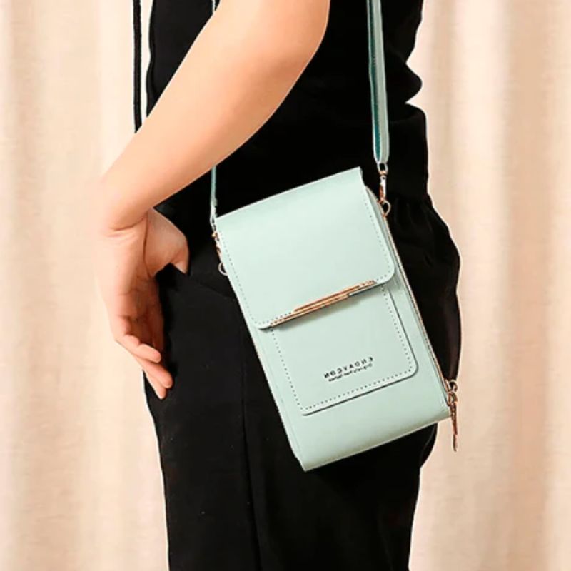Bolsa Feminina de Ombro Compacta Touch - RFID Anti - furto - Tá na Mão