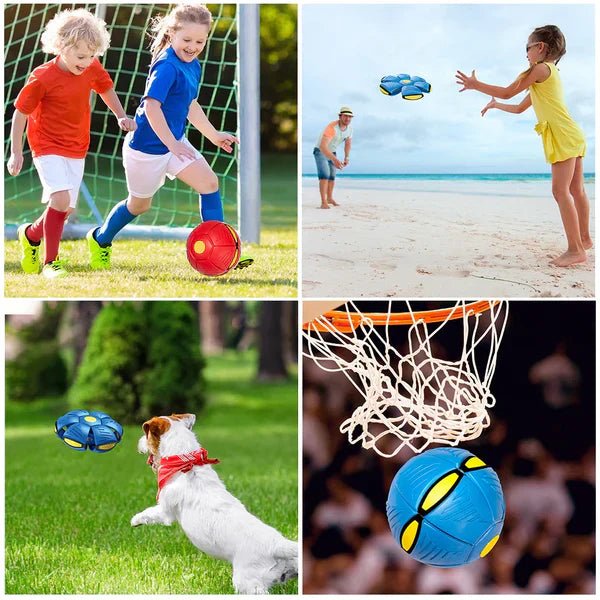 Brinquedo Voador para Cães com Função 2 em 1 - Tá na Mão