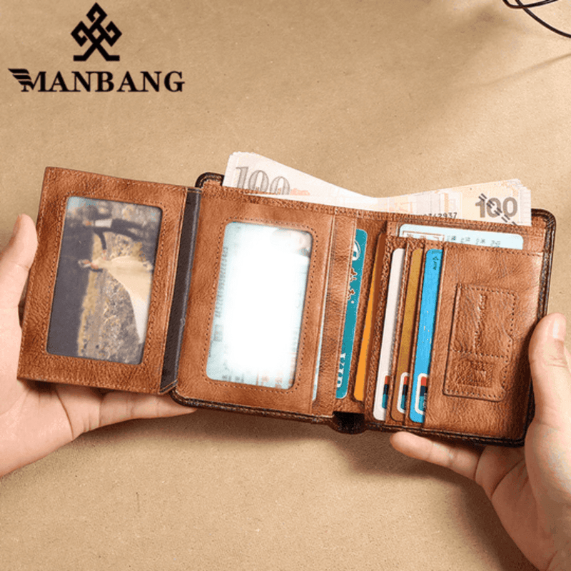 Carteira de Couro ProtectBang™ com Sistema Antifurto RFID (Últimas Unidades) - Tá na Mão
