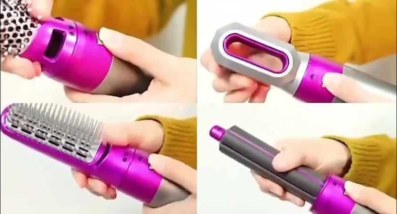 Escova Modeladora 5 em 1: Volume para Cabelos Perfeitos - Tá na Mão