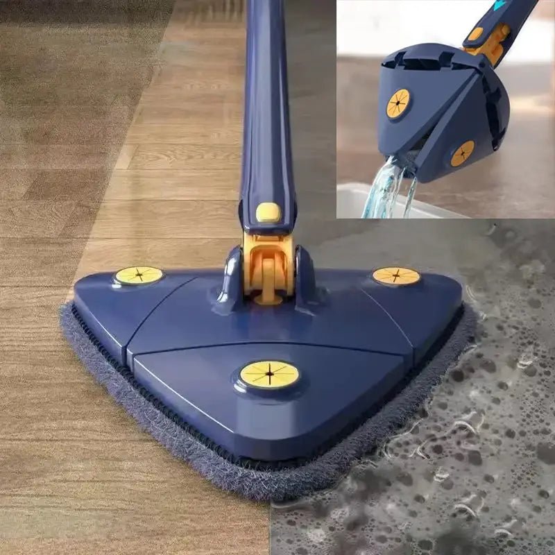 Novo Esfregão Mop 360° Triangular: Limpeza Prática e Eficiente - Tá na Mão