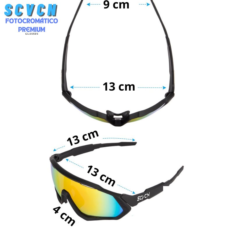 Óculos Fotocromático SCVCN Original + UV Protection + Conforto Visual - Tá na Mão