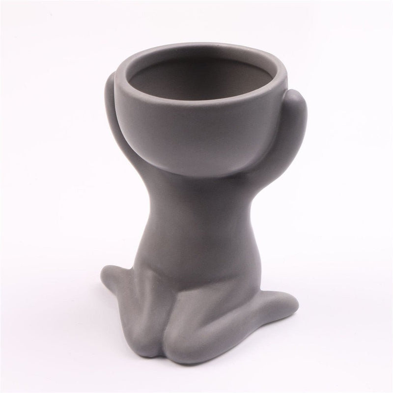 Vaso Decorativo de Cerâmica - Tá na Mão