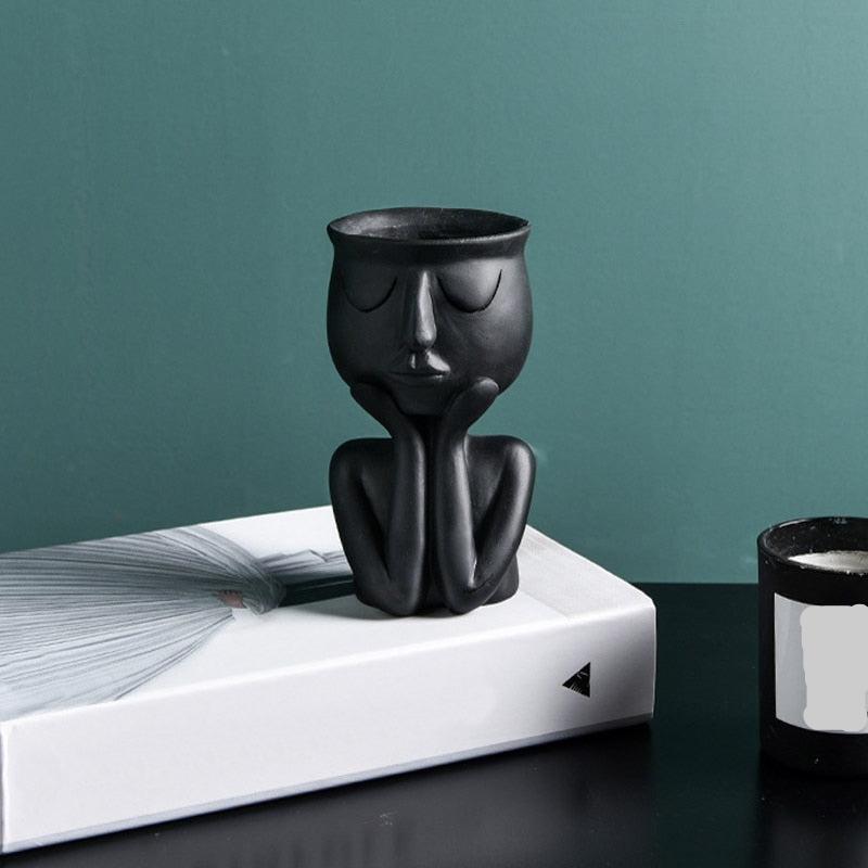 Vaso Decorativo de Cerâmica - Tá na Mão