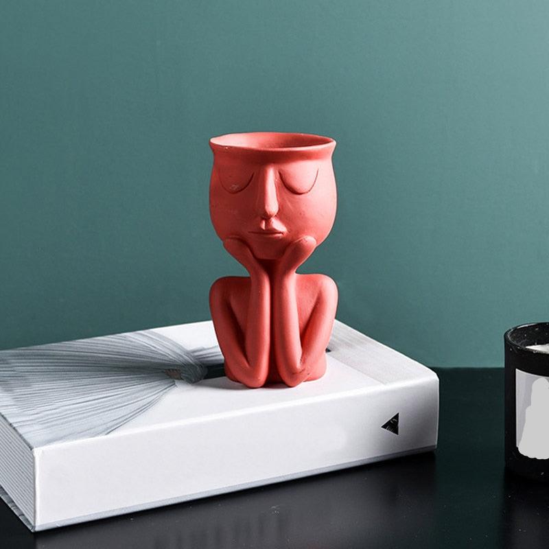 Vaso Decorativo de Cerâmica - Tá na Mão