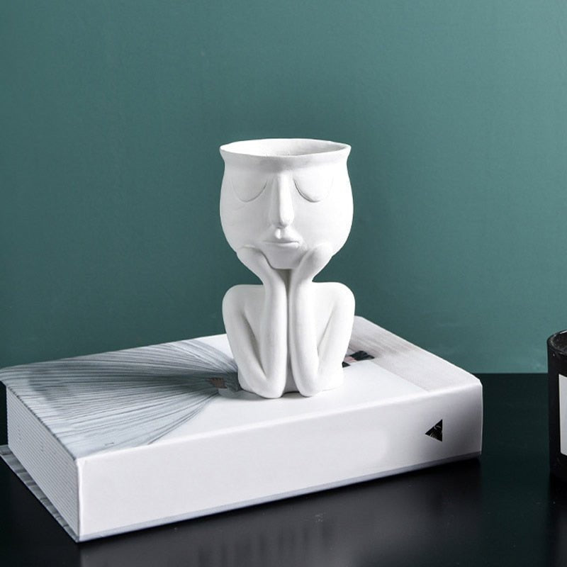 Vaso Decorativo de Cerâmica - Tá na Mão