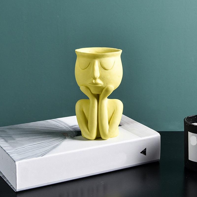 Vaso Decorativo de Cerâmica - Tá na Mão