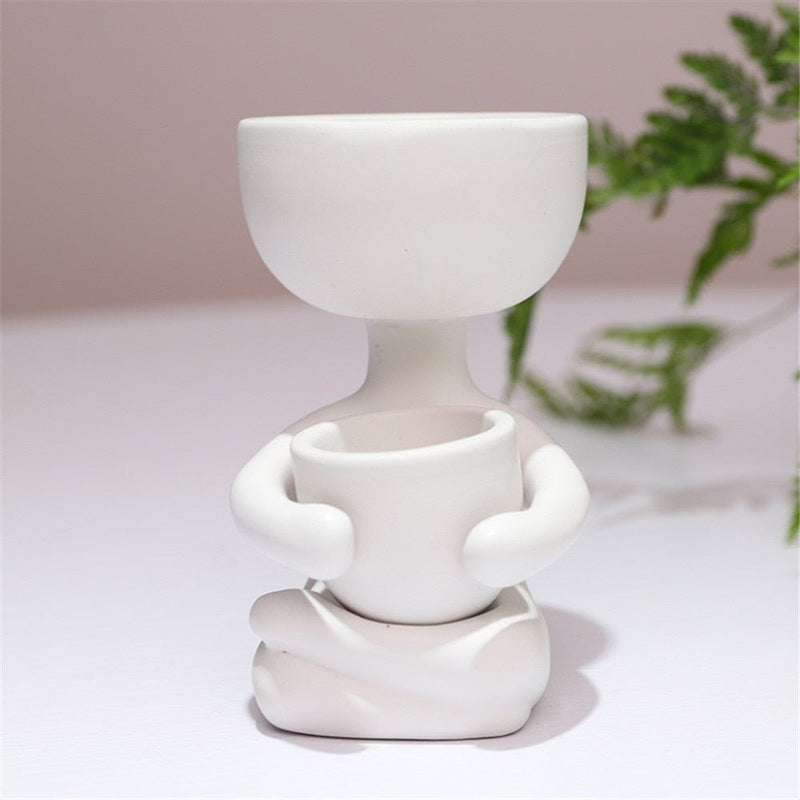 Vaso Decorativo de Cerâmica - Tá na Mão
