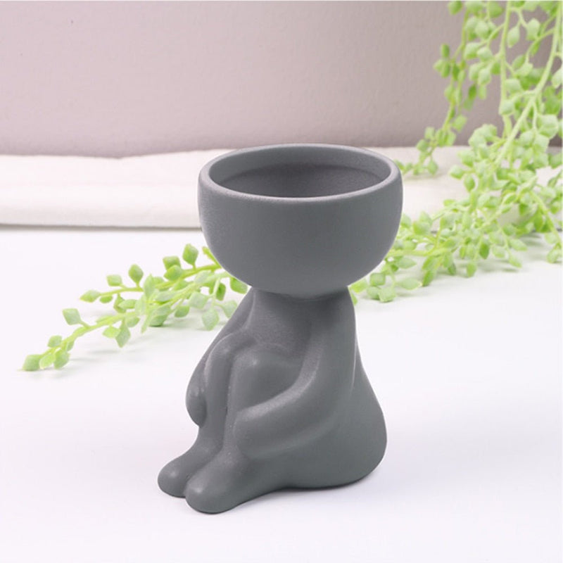 Vaso Decorativo de Cerâmica - Tá na Mão