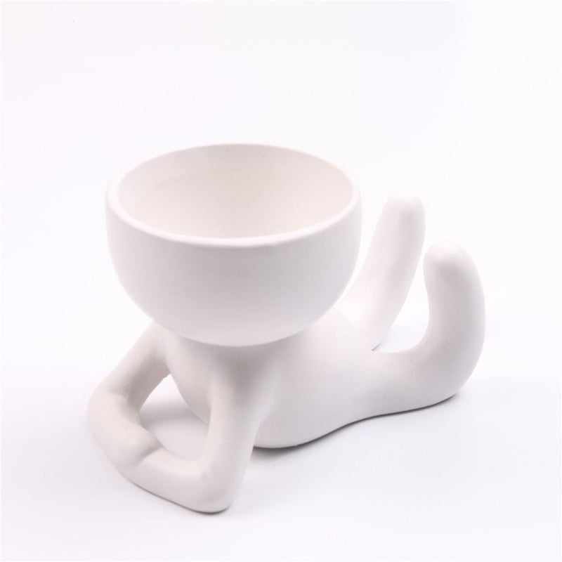 Vaso Decorativo de Cerâmica - Tá na Mão